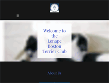 Tablet Screenshot of lenapebostonterrierclub.org
